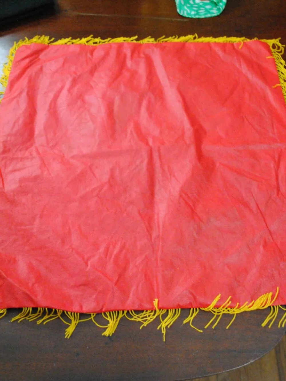 Vintage Sweetheart Poem Painted Black Pillow Case made in Japan 1950s